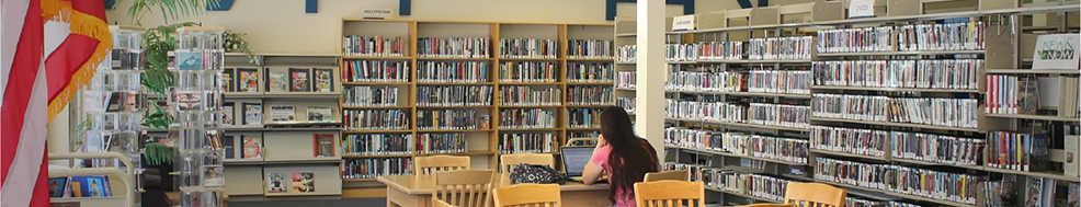 Bookshelve in Library