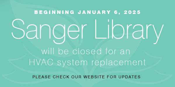 Sanger Library Closing for HVAC replacement