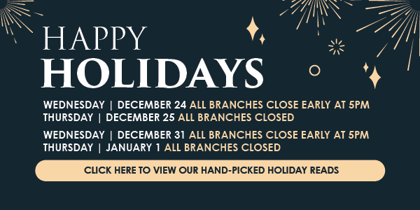 All branches closed Christmas and New Years
