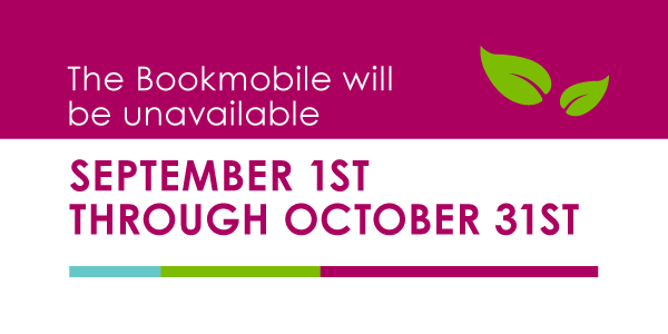 Bookmobile closed for September